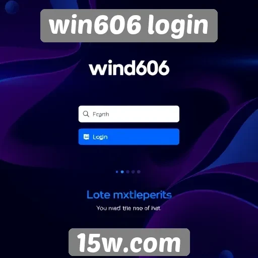 Win606 login oferece nova interface para usuários