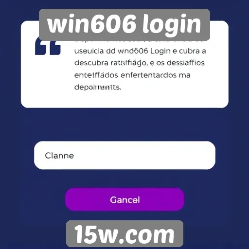 Depoimentos de usuários sobre a experiência no win606
